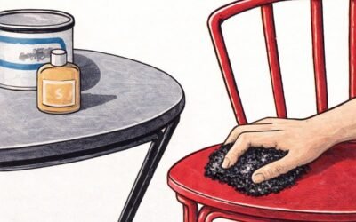 Cómo preparar las superficies para pintar un mueble