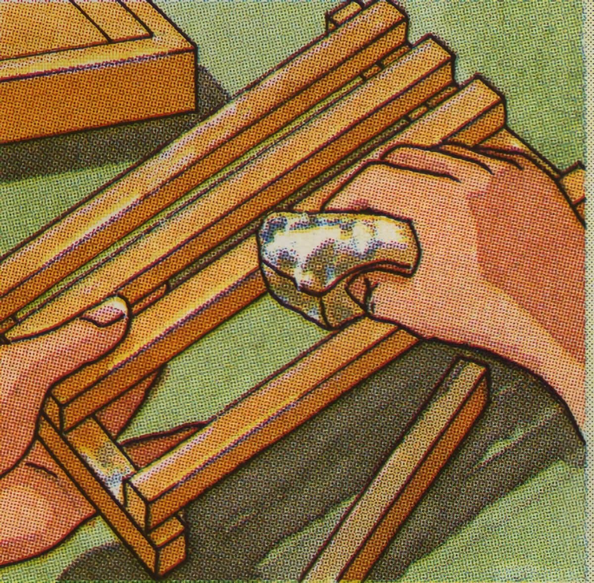 Cómo pegar madera con cola termofusible