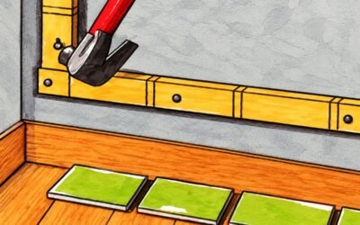 Como fijar el nivel base para colocar azulejos