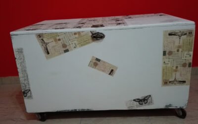 Como hacer decoupage en un baúl de madera muy fácil