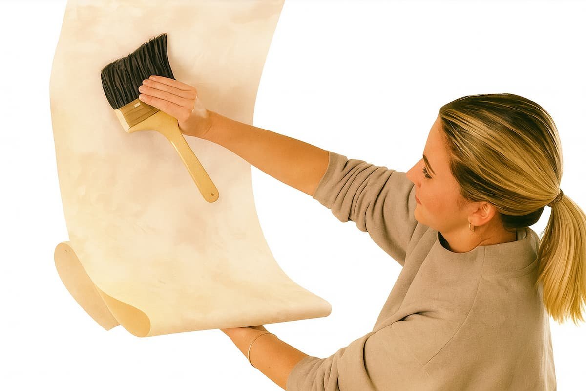 Papel técnicas de colocación sin arrugas