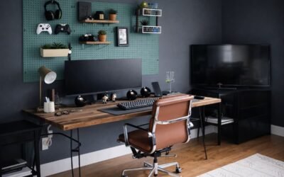 Crea un espacio de trabajo u oficina en tu hogar