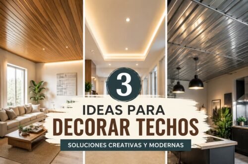Ideas creativas para decorar techos con diferentes materiales y acabados, desde madera y yeso hasta metal e iluminación, para renovar y mejorar los espacios interiores.