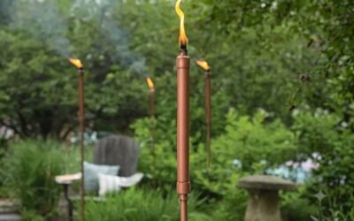 Antorchas de cobre para nuestro jardín o patio