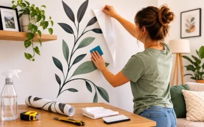 Como colocar vinilo en la pared