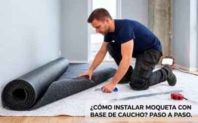 Como colocar una moquet con base de caucho
