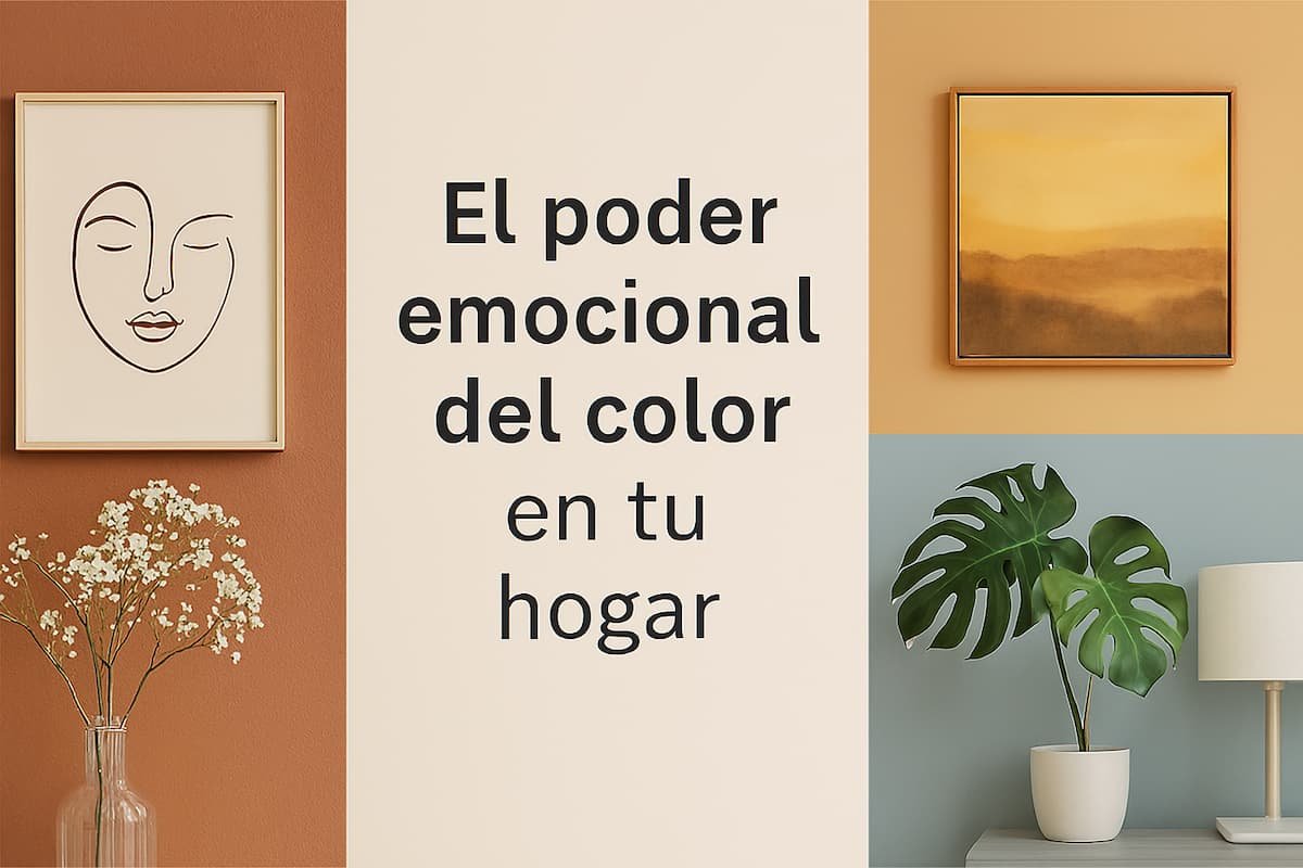 Interior artístico que transmite calma, energía y conexión a través de la composición visual y los colores aplicados con intención en el hoga
