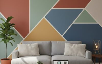 DIY: Crea un mural geométrico con pintura ecológica