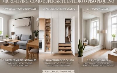 El arte del Micro-Living: Guía definitiva para duplicar el espacio en pisos pequeños y estudios